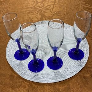 Glassware. Pre Owned. Blue